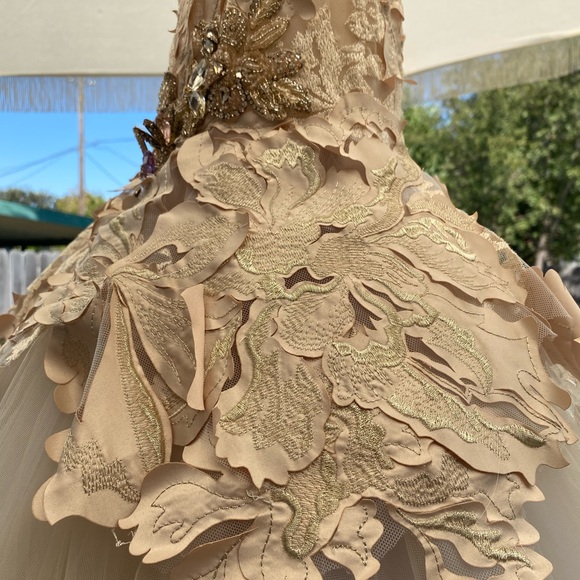 Lazaro Style 3750 Wedding Gown - Picture 8 of 14